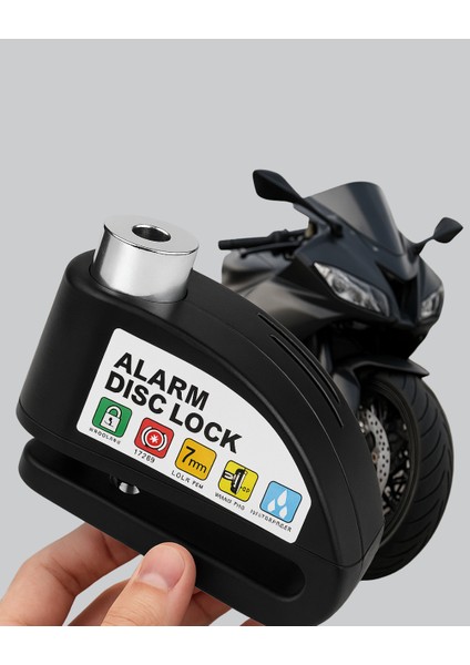 Alarm Disk Fren Kilidi Paslanmaz Çelik Motosiklet Scooter Bisiklet indirimleri