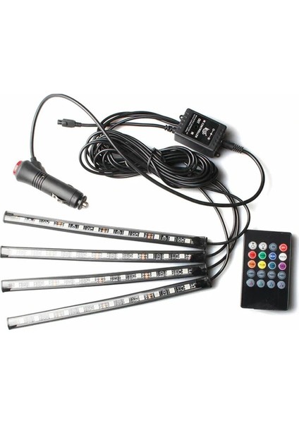 12 Ledli Ayak Altı LED Lamba Sese ve Müziğe Duyarlı LED (505981720)