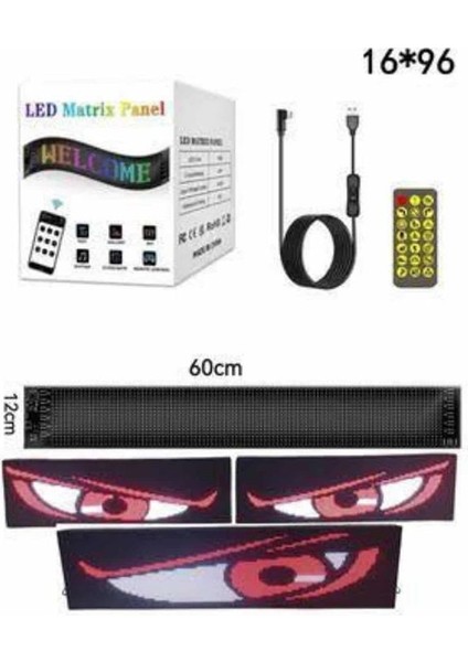 Digital Araba Yazısı Ekran Matrix En Büyük Boy Matrix LED Panel 19*96 Pıxel fırsatları
