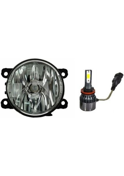 6220-LED - Sis Farı Sağ-Sol LED Xenon Ampüllü Clıo Iv-Captur-Mgn Iıı-Fleunce-Kng-Scenıc Iıı-Logan Iı-Duster Sandero Iı-Trafic Iı-Megane Iv