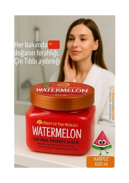 Modacar Profesyonel Karpuz Doğal Peeling - Tüm Vücut Scrub 600 ml