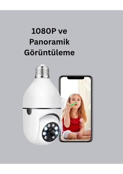 360° Panoramik Görüntüleme Sunan Ampul Tipi Güvenlik Kamerası fiyatları