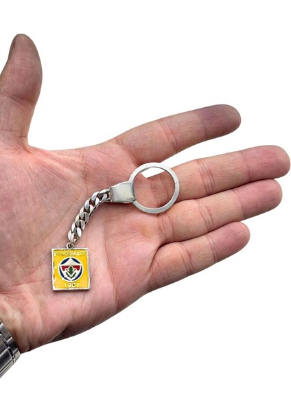 Oya Silver Dikdörtgen Fenerbahçe Amblemi Gümüş Anahtarlık fiyatları