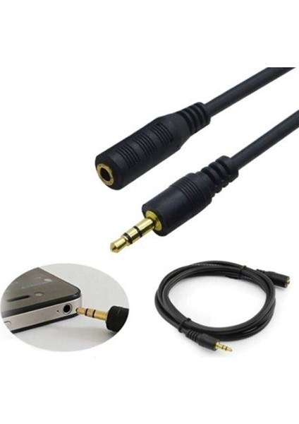 1.5 Metre 3.5mm Stereo Kulaklık Aux Ses Uzatma Kablosu 1.5 mt modelleri
