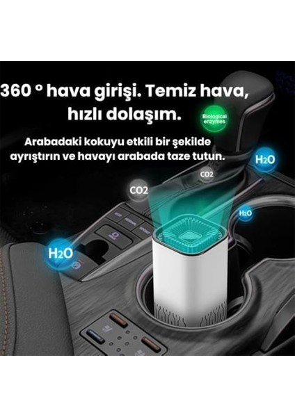 Araba Hava Temizleyici Araç Kötü Koku Önleyici Air Purifier Araba Ev Ofis Hava Temizleyici Beyaz modelleri