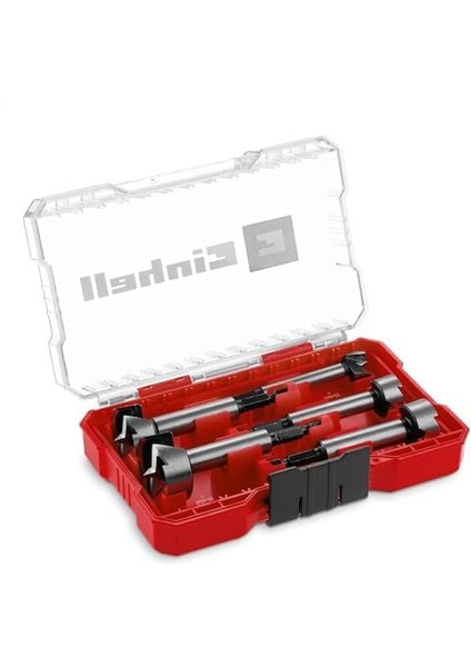 Einhell M-Case 5 Parça Menteşe Uç Seti (C65 Çeliğinden Yapılmış, E 6.3 Şaft, Çapraz Kesme Kenarı, Merkezleme Ucu, Konik Başlık Şekli, 4 Tarafı Kapalı Kılavuz Kenar) - 49706003 modelleri