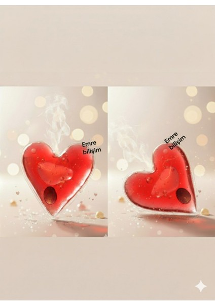 2 Adet Sihirli Isıtıcı Jel Cep Soba Isıtıcı Kalp Şekilli El Cep Isıtma fiyatları