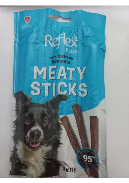 Plus Meaty Sticks Somonlu Köpek Ödül Çubuk (3X11GR ) 33 gr (STT:06/2026)