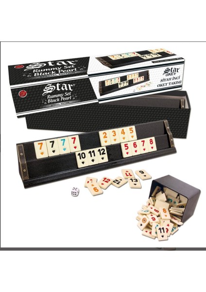 Star Siyah Inci Okey Takımı