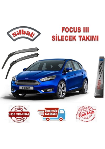 Focus 3 Ön Silecek Süpürge Takimi 2 Adet Silbak 2011-2018 237045559
