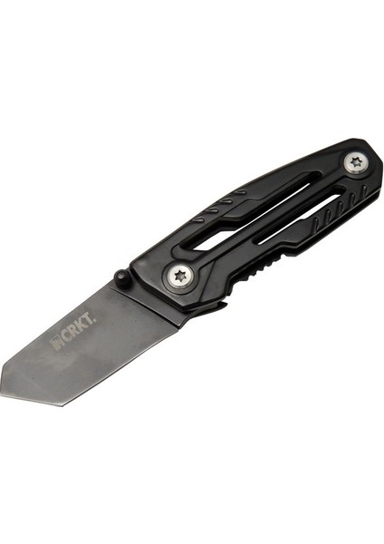 Crkt Trasher 1065BK Kamp Çakı 11,5 cm - Siyah, Metal Sap