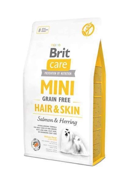 Mini Hair Skin Somonlu ve Ringa Balıklı Tahılsız Köpek Maması 2kg (STT.02/2026)