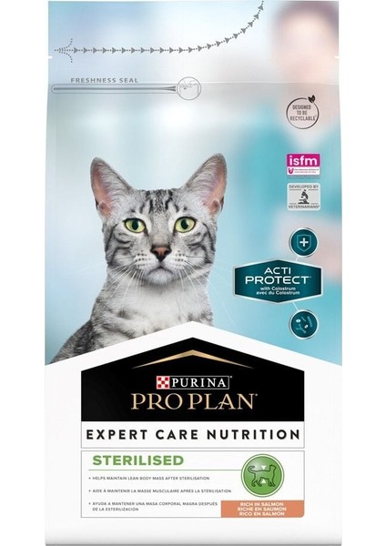 Proplan Expert Care Nutrition Acti Protect Somonlu Kısırlaştırılmış Kedi Maması 3 kg (STT:07/2026)