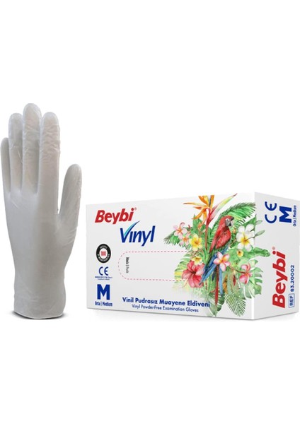 Vınyl (Vinil) Eldiven (Temizlik, Gıda, Kuaför, Bahçe, Iş Eldiveni) (Large (Büyük))