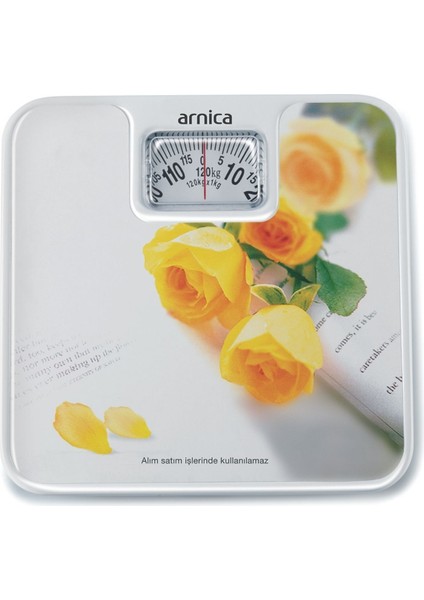 Beyaz Mekanik Banyo Baskülü, Hassas Ölçüm, Sağlam ve Şık Tasarım