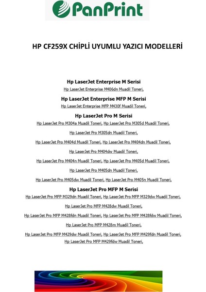 Hp Laserjet Pro M404D Muadil Toner (Chipli) Yüksek Kapasiteli 10000 Sf. fiyatları