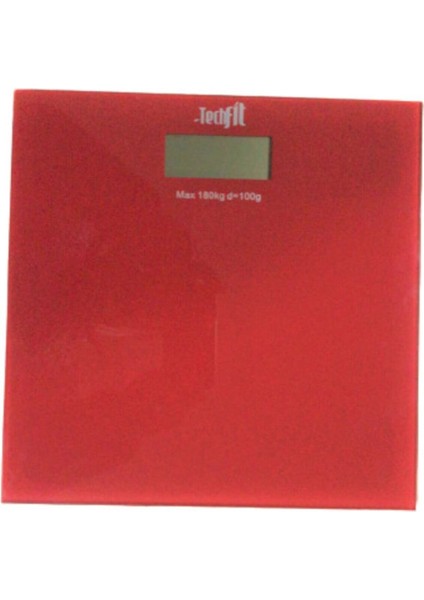 Dijital Cam Baskül, LCD Ekran, 180 Kg, Kırmızı, Resmi Garantili, Şık ve Dayanıklı