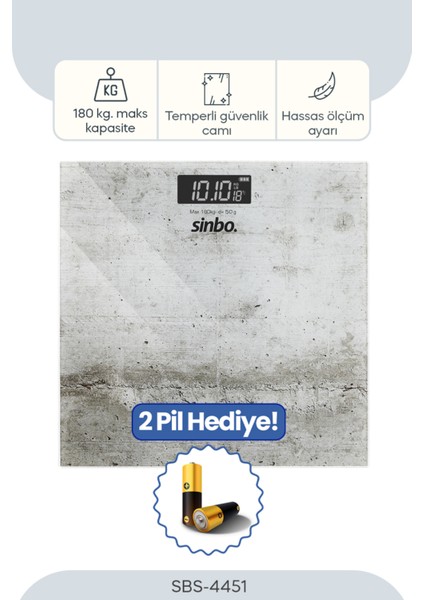 Banyo Dijital Baskül, Cam Yüzey, Beyaz, Ithal Garantili