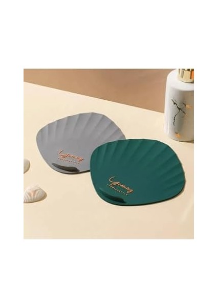 Deniz Kabuğu Desenli Kötü Koku Önleyici Silikon Mat Banyo Mutfak Lavabo Balkon Tıkaç Kapağı Siyah modelleri