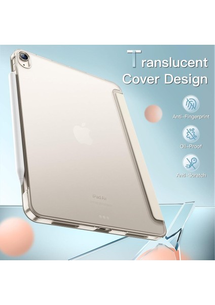 Ipad 10.nesil 10.9 Inç A2695/A2757 /A2777 Uyumlu Uyku Modlu Yatay Standlı Sert Smart Tablet Kılıfı modelleri