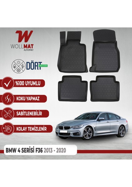 Bmw 4 Uyumluserisi F36 Paspas 2013-2020 Havuzlu Paspas Seti