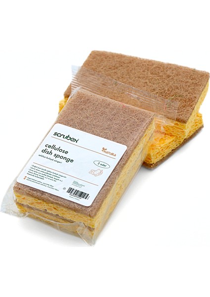 Natura Selüloz Bulaşık Süngeri 2’li