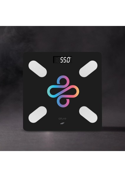 Akıllı Bluetooth Tartı, Vücut Analizi, Siyah, Cam, Resmi Garantili fiyatları