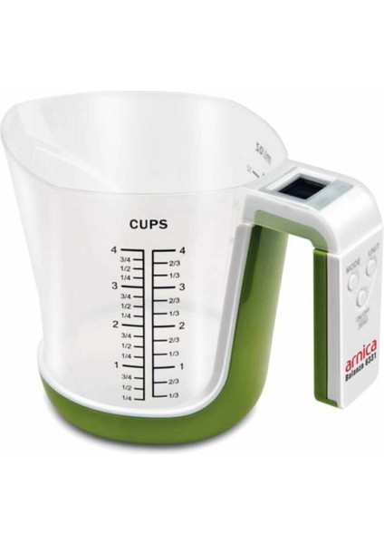 Yeşil Dijital Mutfak Tartısı, Plastik Malzeme, Garanti ile Kullanıma Hazır.