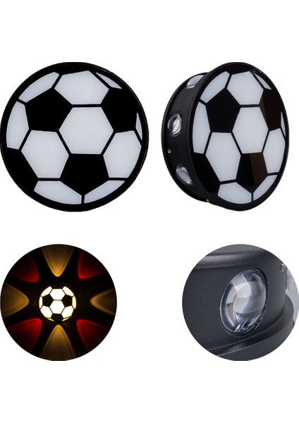 Gün Işığı - Kırmızı Futbol Topu Dekoratif LED Duvar Aplik (4944)