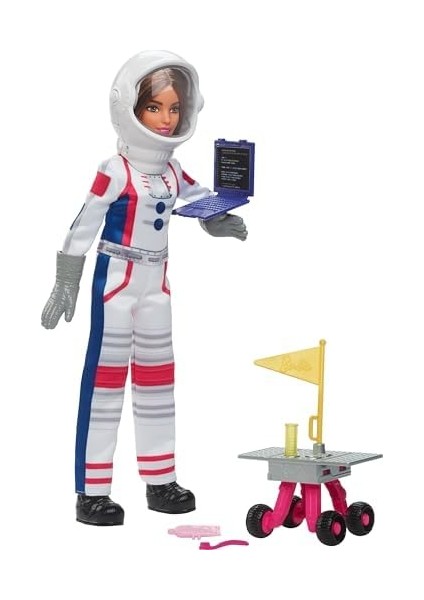 Deluxe Kariyer Bebek - Astronot Deluxe Kariyer Bebek - Astronot, Tekerlekli Keşif Aracı ve Uzay Kaskı Dahil 10 Aksesuar HRG45 fiyatları
