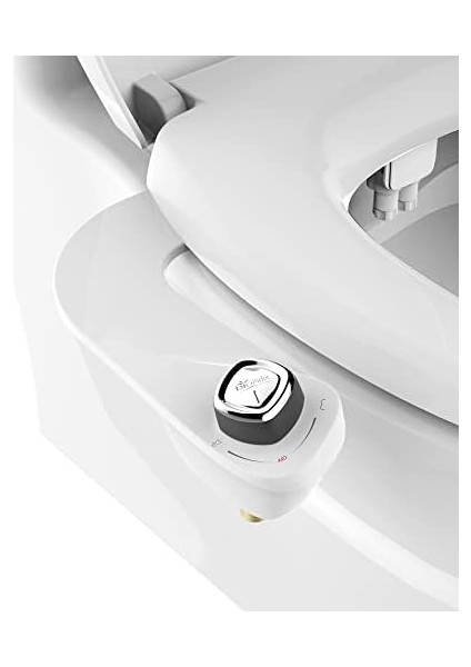 Slimedge Basit Bide Tuvalet Takımı, Beyaz, Çift Nozzle, Taze Su Sprey, Elektriksiz, Kolay Montaj, Pirinç Giriş ve Iç Valf fiyatları