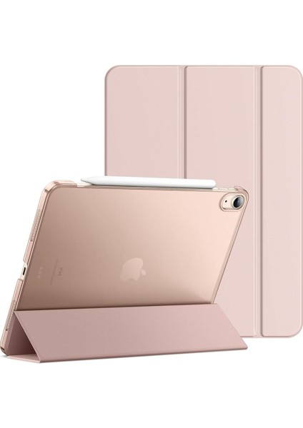 Ipad 10.nesil 10.9 Inç A2695/A2757 /A2777 Uyumlu Uyku Modlu Yatay Standlı Sert Smart Tablet Kılıfı