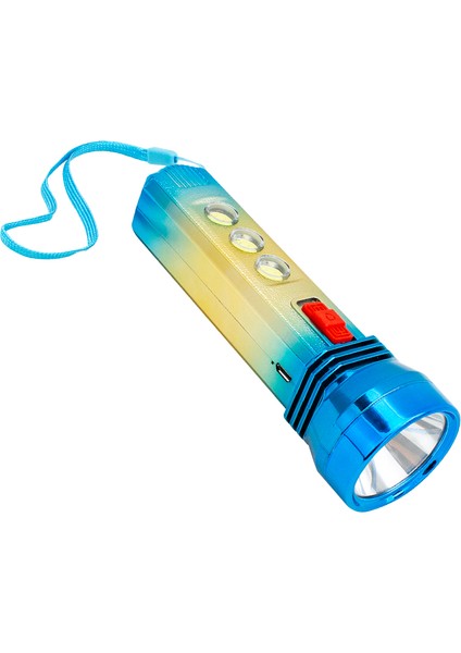 TB33 Plastik 1+3 Ledli Şarjlı El Feneri (4944)