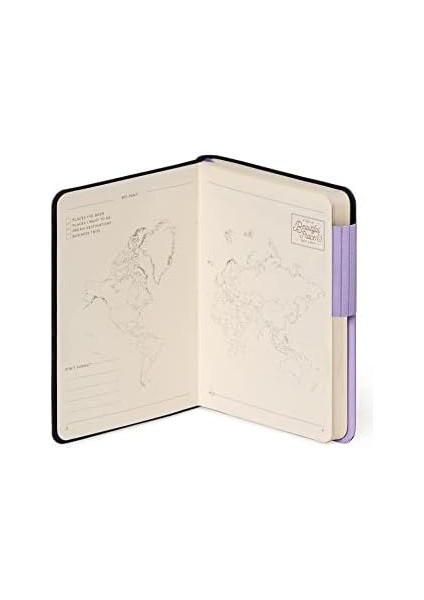 Not Defteri, Boş, Küçük, 192 Sayfa, Yumuşak Pu Kapak, Fsc® Sertifikalı Kağıt, 90 G/m², Aylık Planlayıcı, Adres Defteri, Yer Imi, 9,5 x 13,5 Cm, Renk Lavanta fiyatları