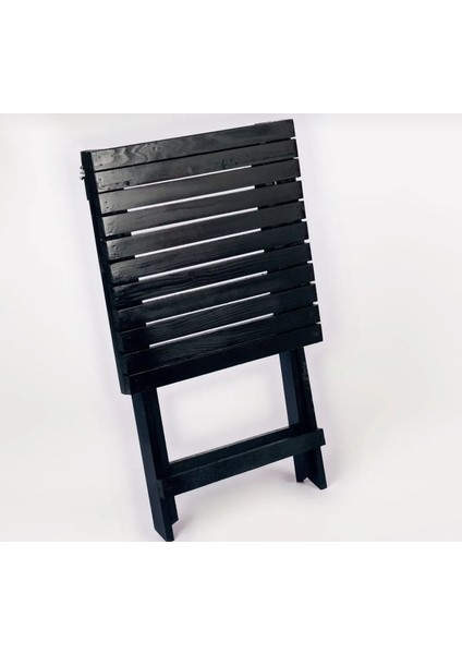 50X50CM Katlanır Masa Bistro Masa - Bahçe&balkon&teras&cafe Masası Siyah fırsatları