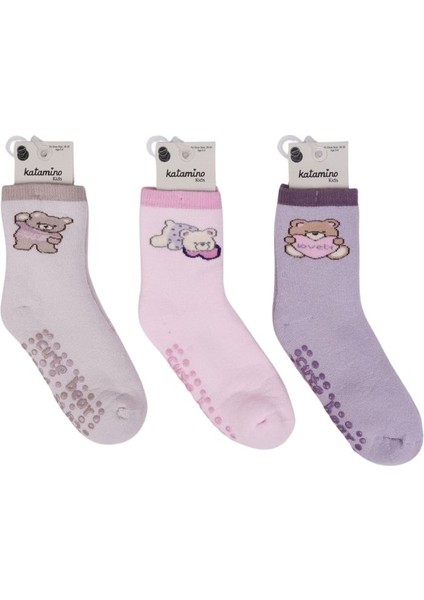 Katamino Riva Abs'li Kız Havlu Soket Çorap 250239 Asorti