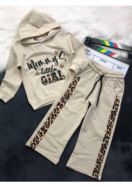 Leopar Desenli Kız Çocuk Ikili Takım - %100 Pamuklu modelleri