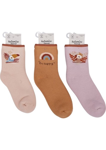 Katamino Yunela Kız Havlu Soket Çorap 250257 Asorti