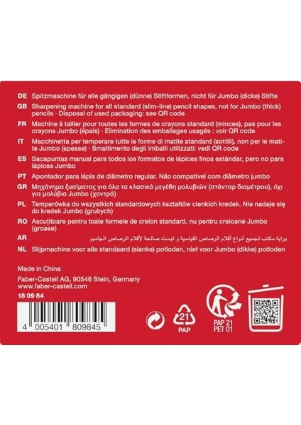 Masaüstü Kollu Kalemtıraş, Siyah, 8.4 mm Çaplı, Çocuk Korumalı, Kurşun ve Boya Kalemleri Için Uygun, Toplama Hazneli fiyatları