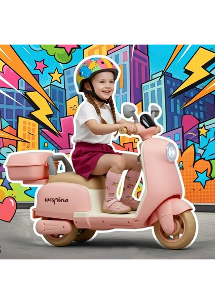 Wespina Kumandalı Akülü Motor 6V Pembe Wpak5 fırsatları