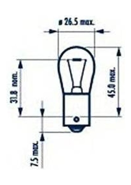 Osram 7506 12V 93 P21W Tek Duy Stop Sinyal Ampulü 10 Adet N11.2043 modelleri