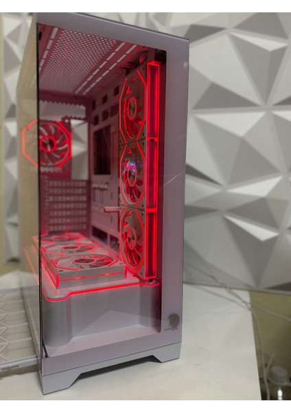 Artıst 7x Argb Kumandalı Fan USB 3.0 Atx Gaming Bilgisayar kasası beyaz modelleri