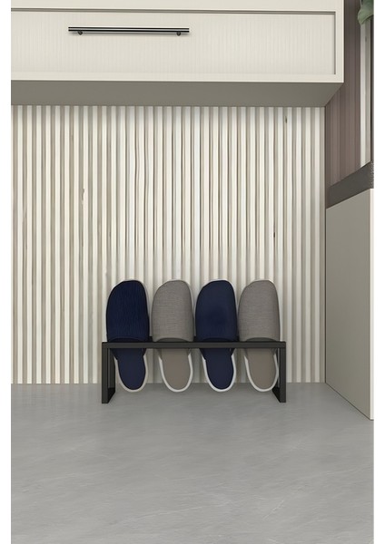 Metal Terlik Düzenleyici Modern Minimalist Antre & Hol Toparlayıcı 15X45X12 cm fırsatları