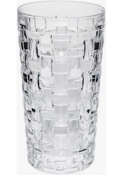400ML,KABARTMA Dokuma Desenli 6 Adet Uzun Cam Bardak,sıcak ve Soğuk Kokteyller,buzlu Içececekler Için Kibar Şık Ergonomik Tasarım Borosilikat Cam