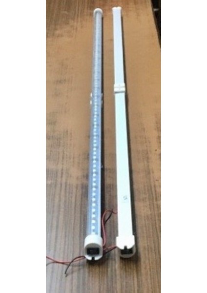 12V Aleminyum Florasan Tavan Lambası Beyaz Anahtarlı 100 cm