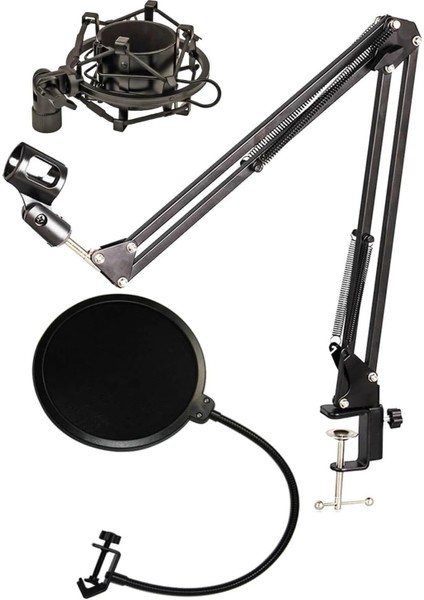 NB39 Mikrofon Standı + Pop Filter + Shock Mount