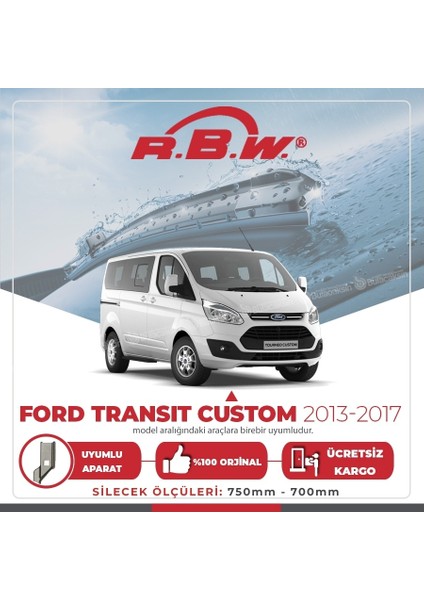 Ford Transit Custom Muz Silecek Takımı (2013-2017) Rbw