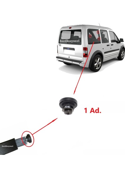 Ford Connect Arka Kelebek Cam Mandal Civatasi 1 Adet 512875745