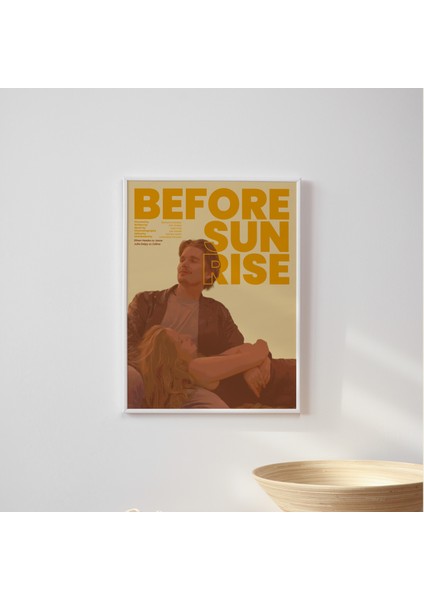 ''before Sunrise'' Film Afişi Poster Tablo (Çerçeveli) fiyatları