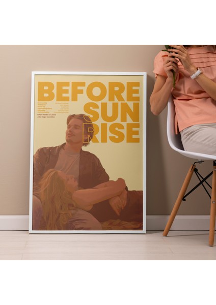 ''before Sunrise'' Film Afişi Poster Tablo (Çerçeveli) modelleri